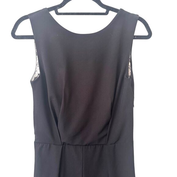 RED SAKS FIFTH‎ AVENUE Lace Detailed Pleated Jumpsuit Black Small - Picture 4 of 6